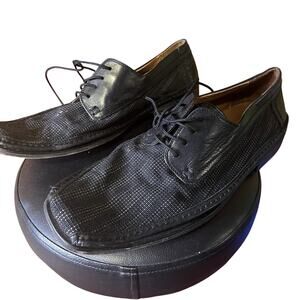 Fratelli Rossetti Dress Shoes Mens 11 Oxford Black Square Toe